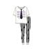 Ensemble De Pyjama Femme Blanc Noir Beetlejuice-2