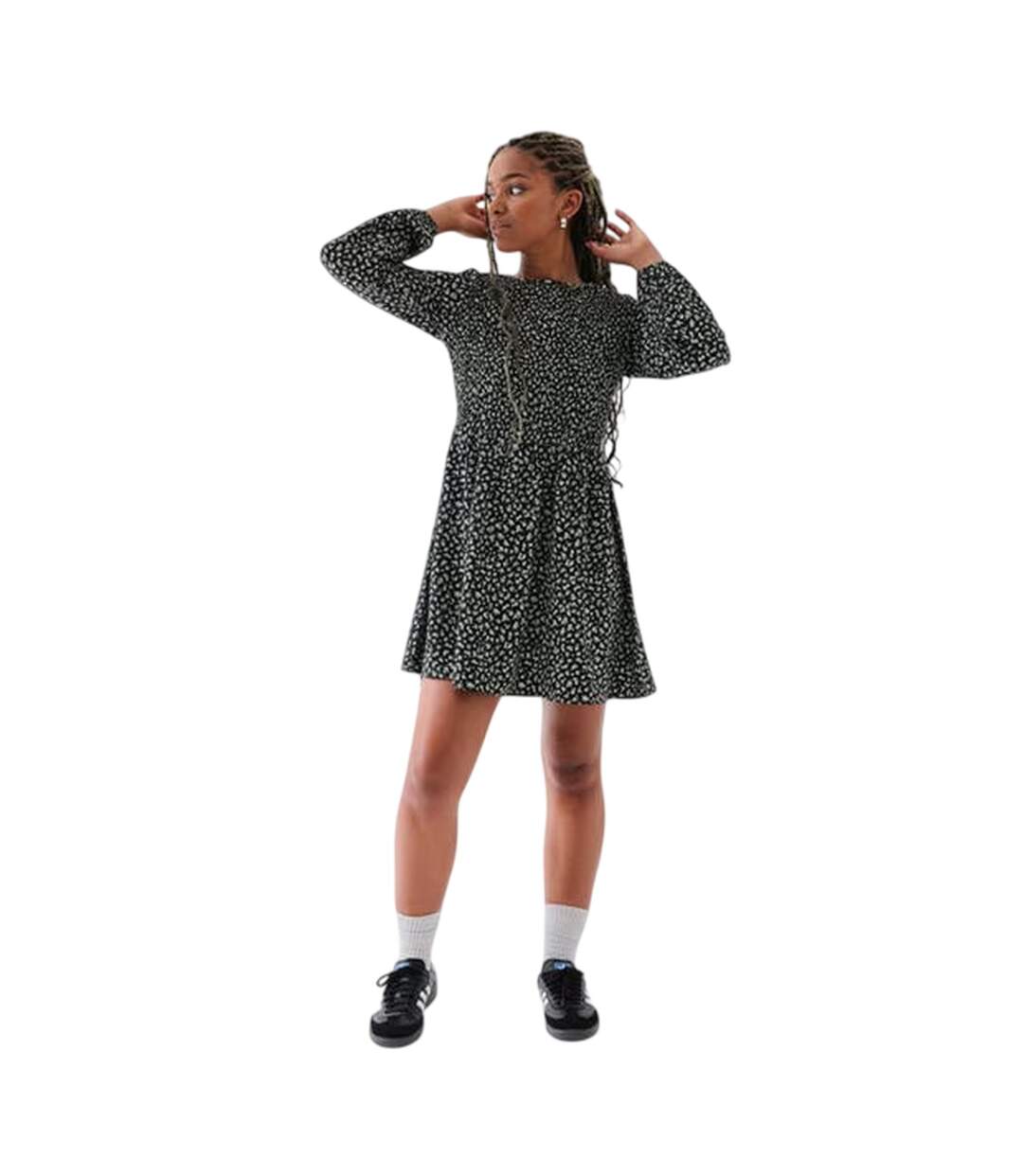 Robe À Smocks Motif/style Floral Femme Noir Daisy Street-1