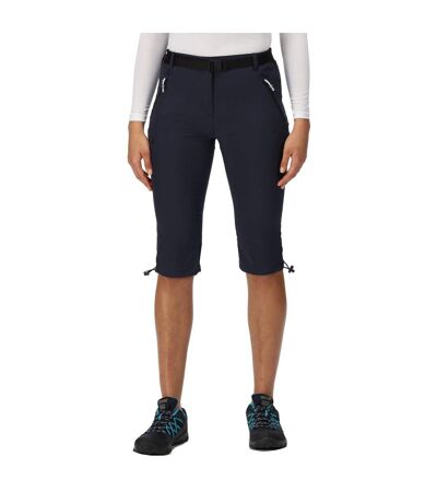 Womens/ladies Xert Stretch Casual Shorts Navy Regatta