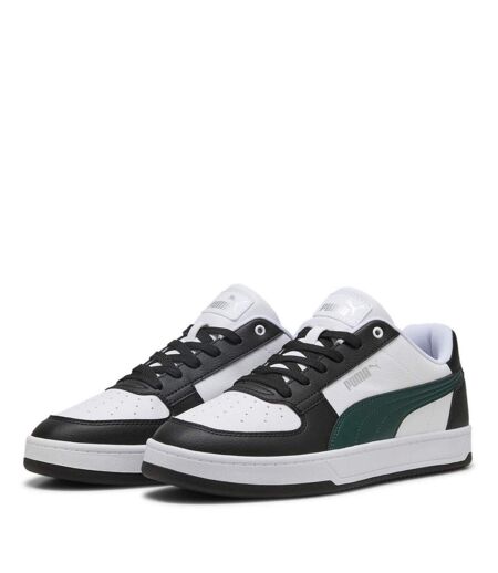 Mens Caven 2.0 Logo Trainers White Green Black Puma