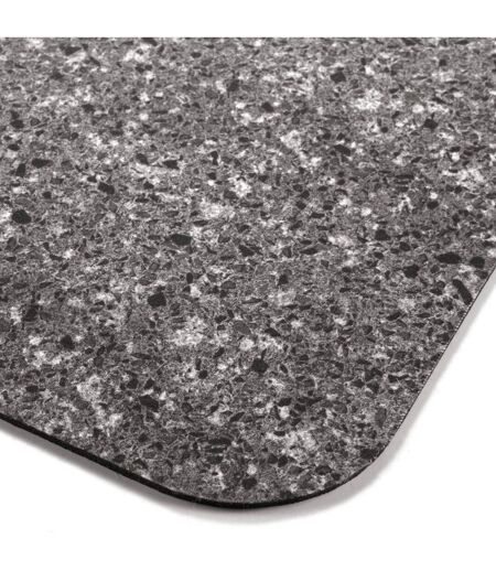 Tapis de Bain Ultra-Absorbant Granite 50x80cm Anthracite