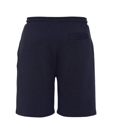 Short marine homme schott  maille technique