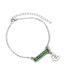 Harry Potter Slytherin Bracelet (Silver/Green) (One Size) - UTTA10163