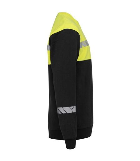 Mens Progression Hi-vis Sweatshirt Black Yellow Projob