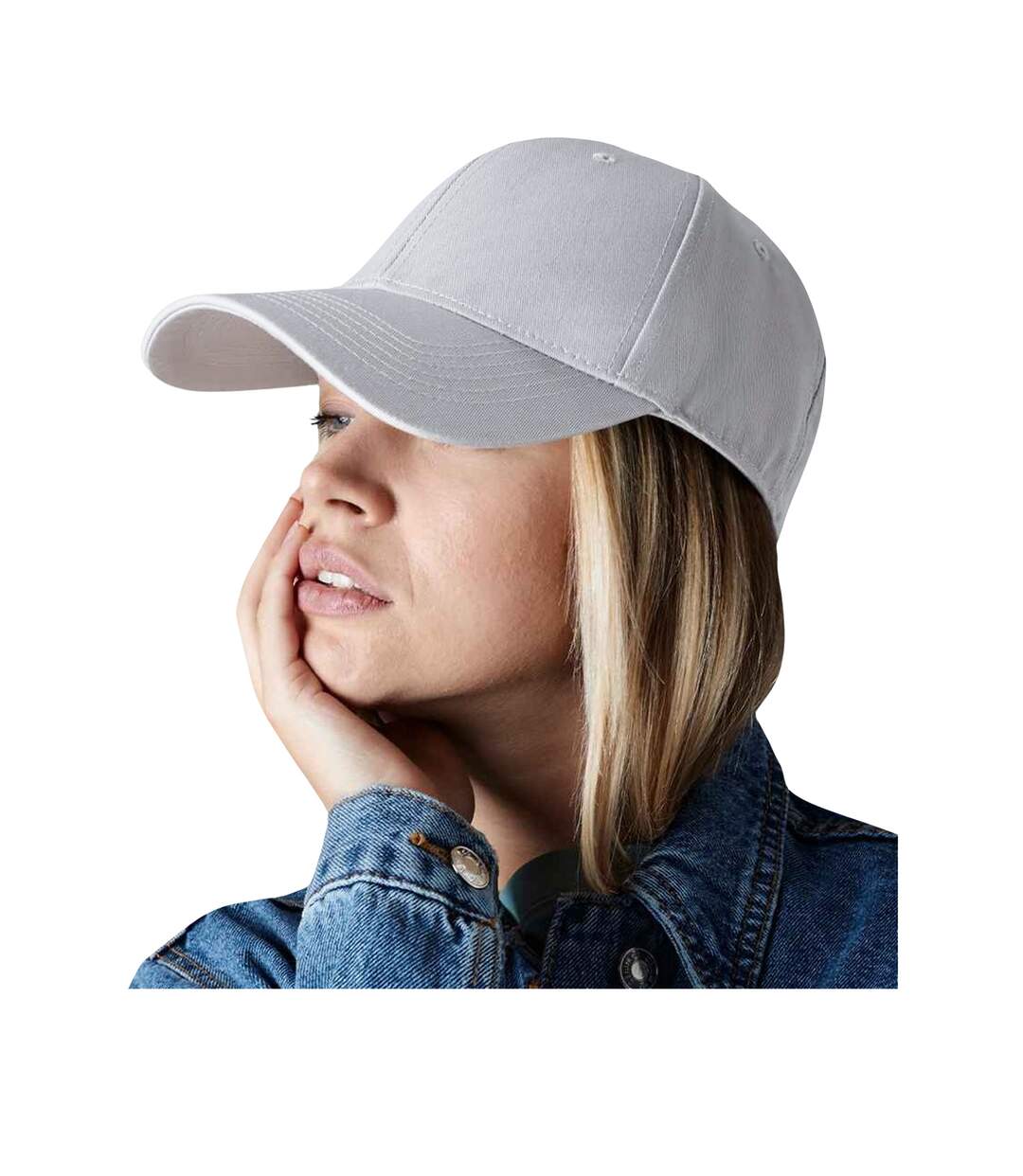 Casquette urbanwear adulte gris clair Beechfield-2