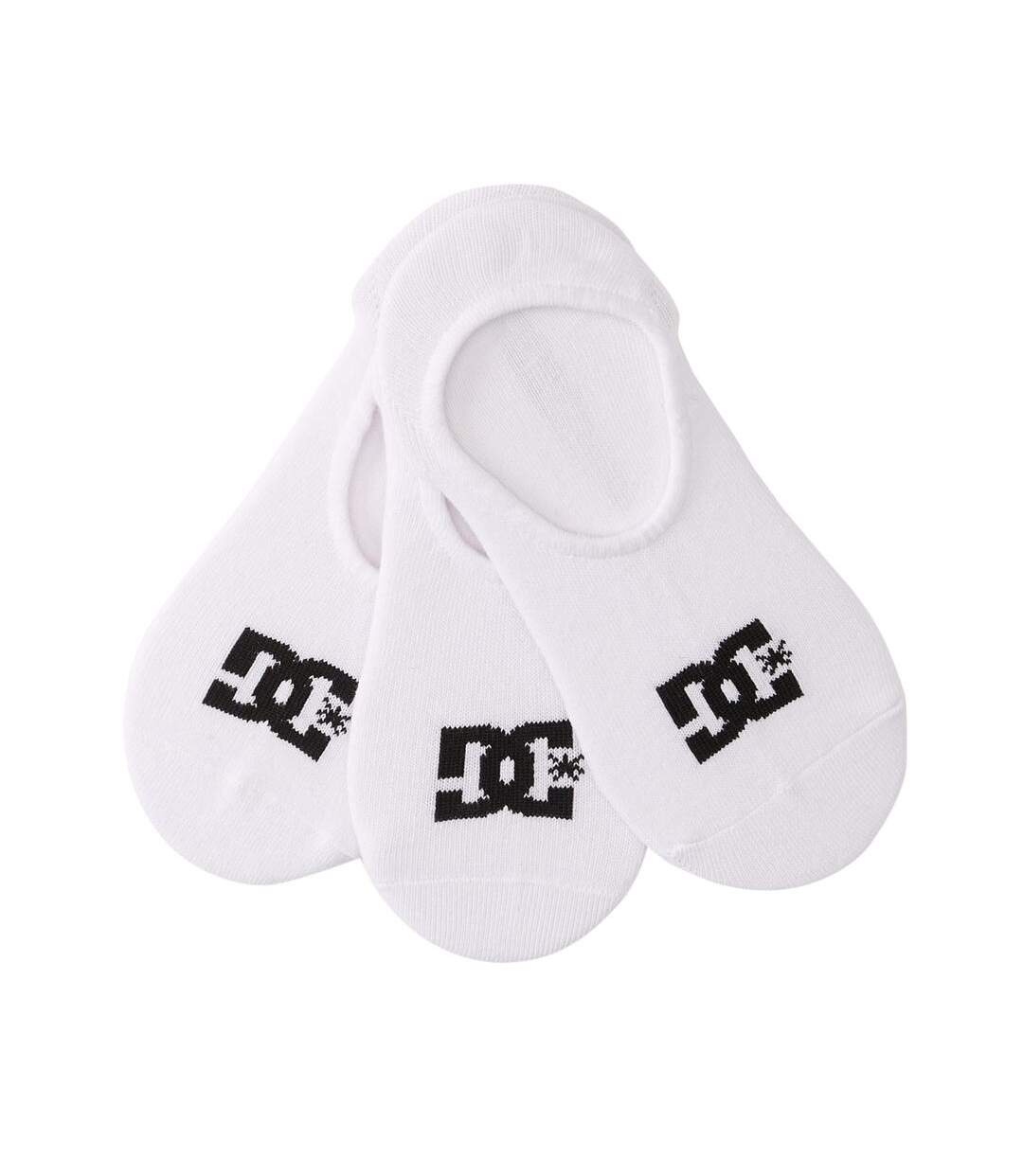 x3 paires de chaussettes blanches homme dc shoes liner-1