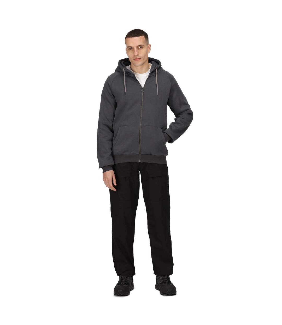 Veste à capuche pro homme gris phoque Regatta-4