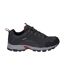 Mens Auckland Lite Suede Walking Shoes Graphite Grey Dark Red Hi-Tec-4