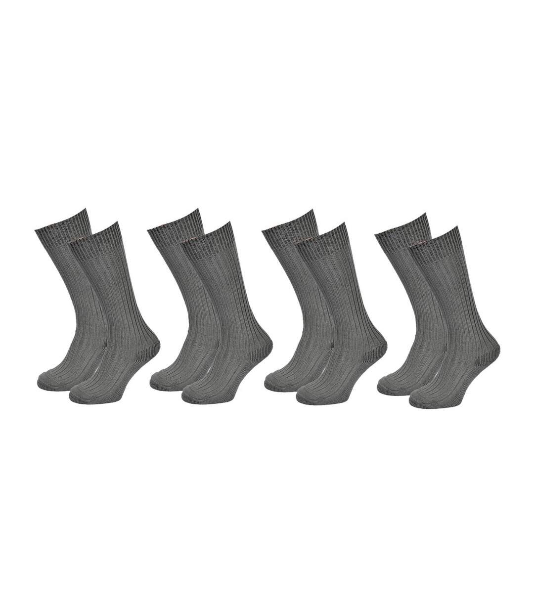 Chaussettes hautes homme Coton - Pack de 4-1