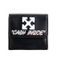 Cash Inside Jitney French Leather Wallet One Size Black Off White-1