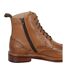 Mens Leather Ankle Boots Tan Woodland-3