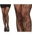 Womens/ladies Spider Web Fishnet Tights Black Fiestas Guirca-3