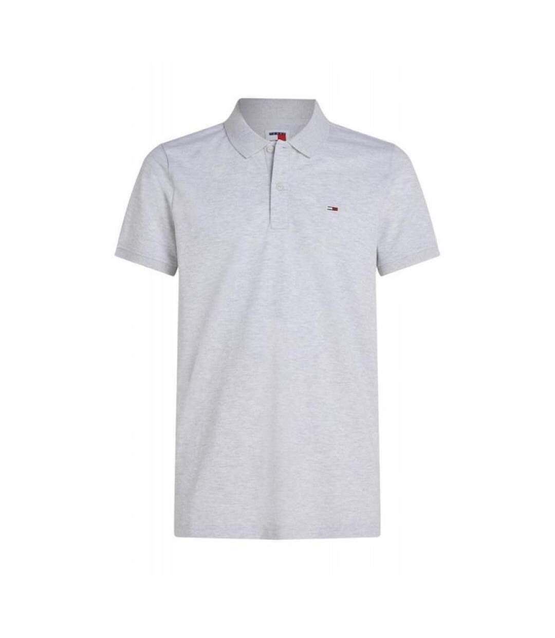 Polo gris chiné homme tommy hilfiger slim placket - 3xl-1