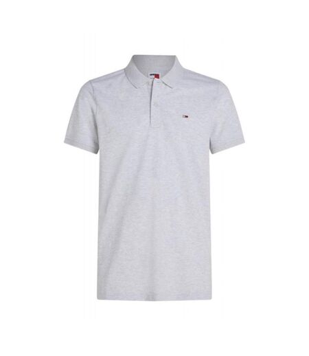 Polo gris chiné homme tommy hilfiger slim placket - 3xl
