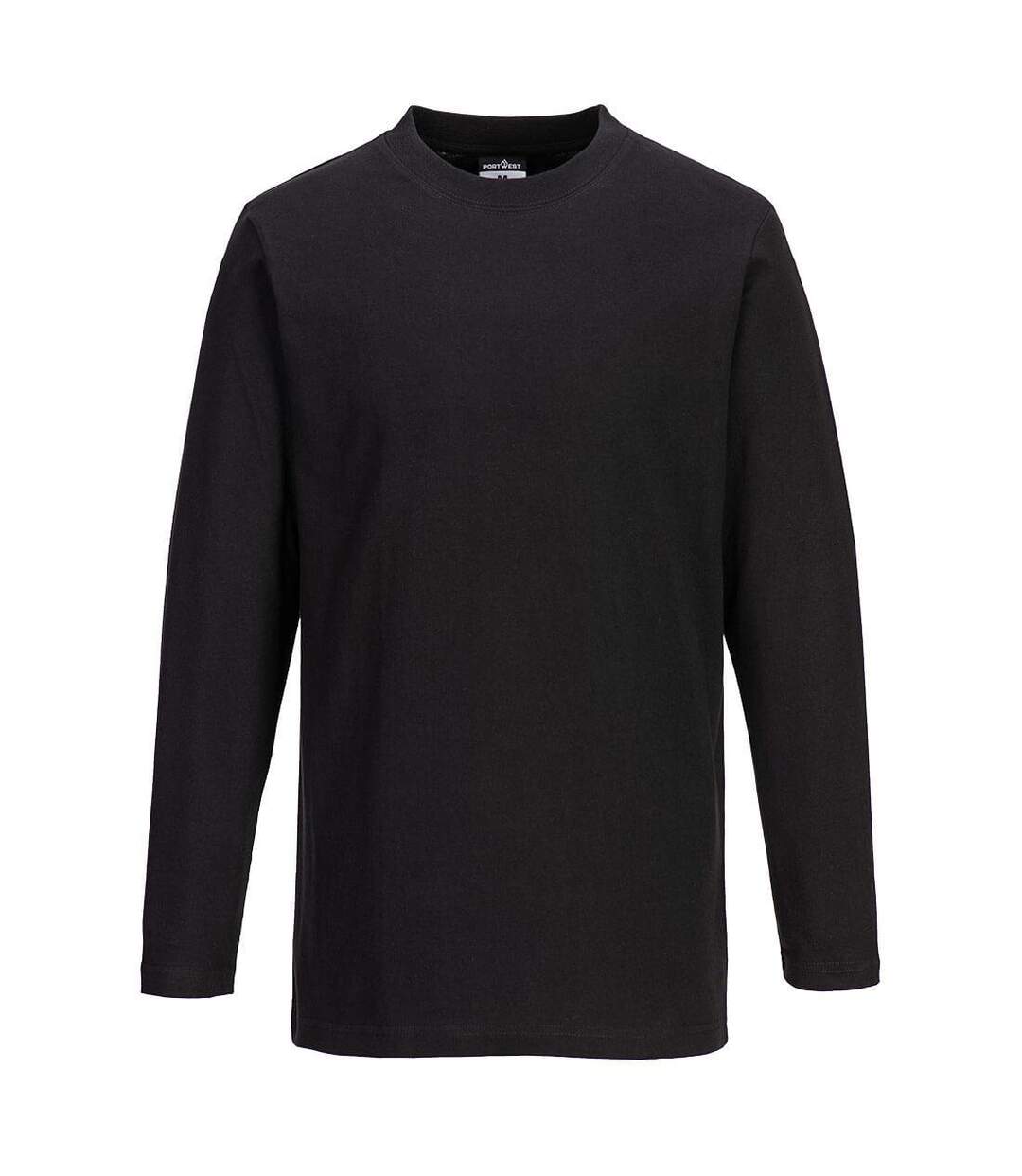 Mens long-sleeved t-shirt black Portwest