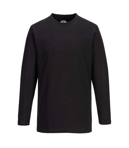 Portwest Mens Long-Sleeved T-Shirt (Black)