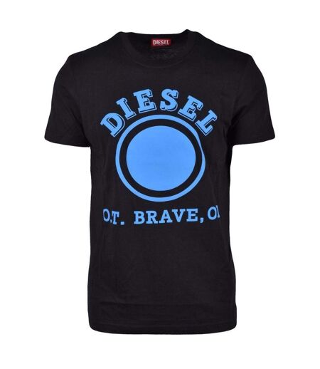 T-shirt Motif/style À Pois Homme Noir Diesel