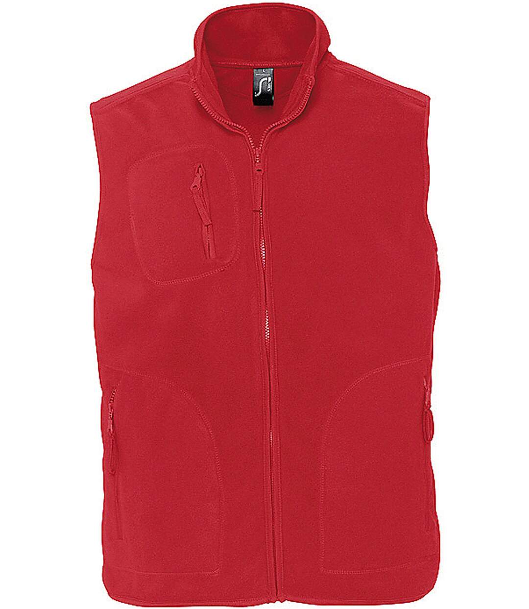 Gilet sans manches bodywarmer polaire unisexe - 51000 - rouge-2