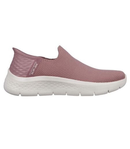 Womens/ladies go walk flex sunset view shoes rose Skechers