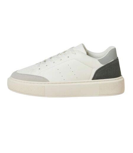 Mens Aspire Court Trainers White Vapour Blue Castle Rock Jack And Jones