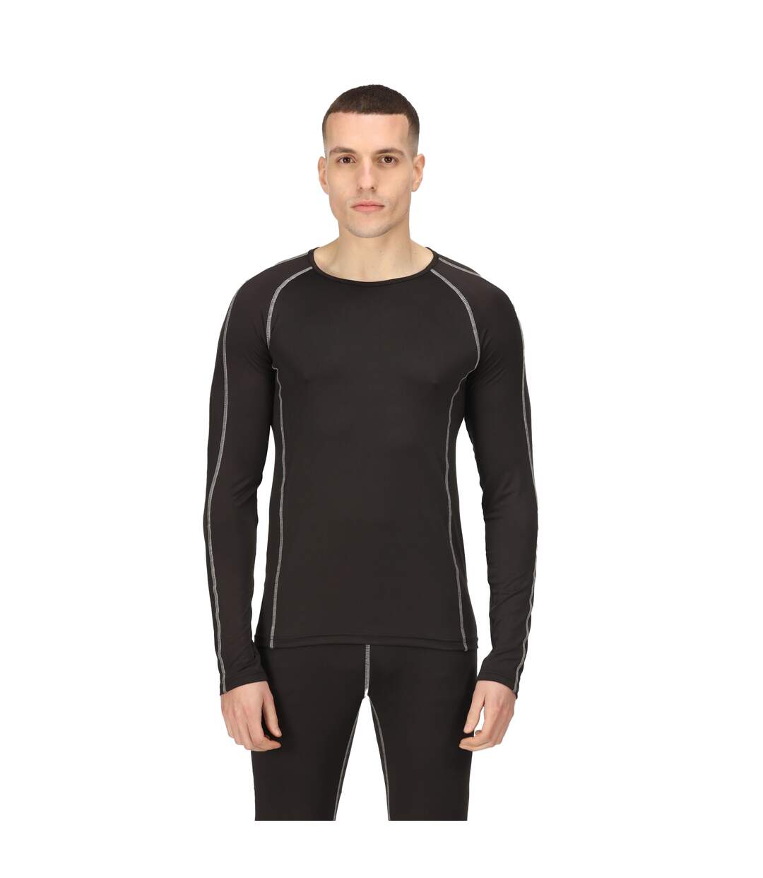 Mens pro long-sleeved base layer top black Regatta-3