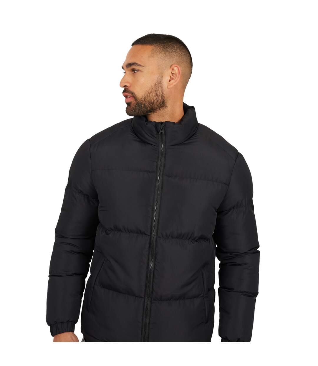 Doudoune Matelassée Homme Noir Brave Soul-4