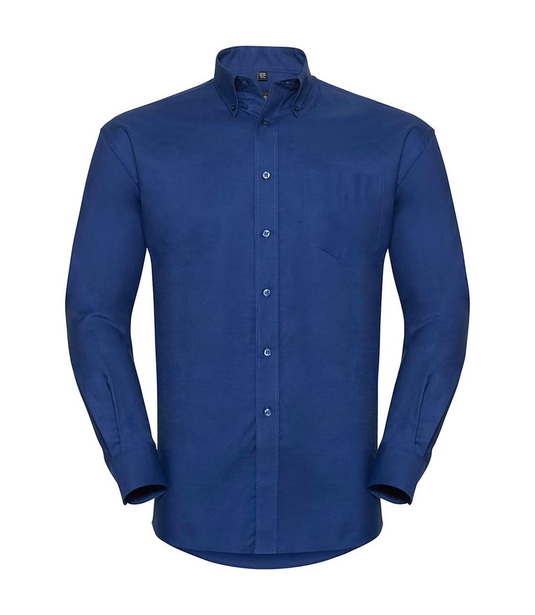 Russell Collection Mens Long Sleeve Easy Care Oxford Shirt (Bright Royal) - UTBC1023-1