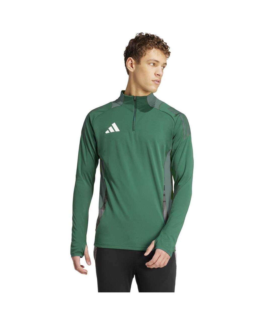 Maillot Manches Longues Homme Vert Foncé Adidas-1