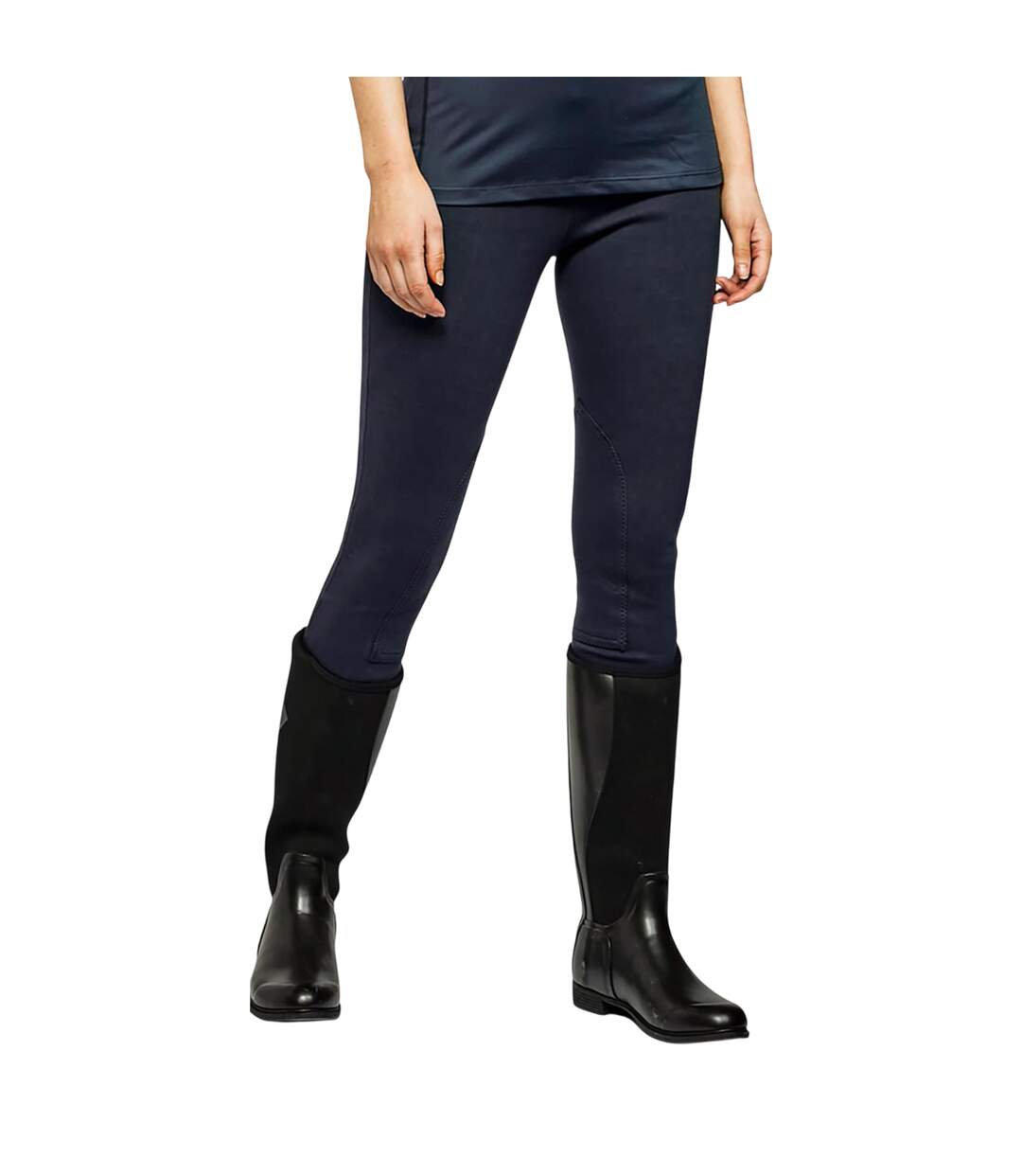 Womens/ladies Pateley Jodhpurs Navy John Whitaker-1