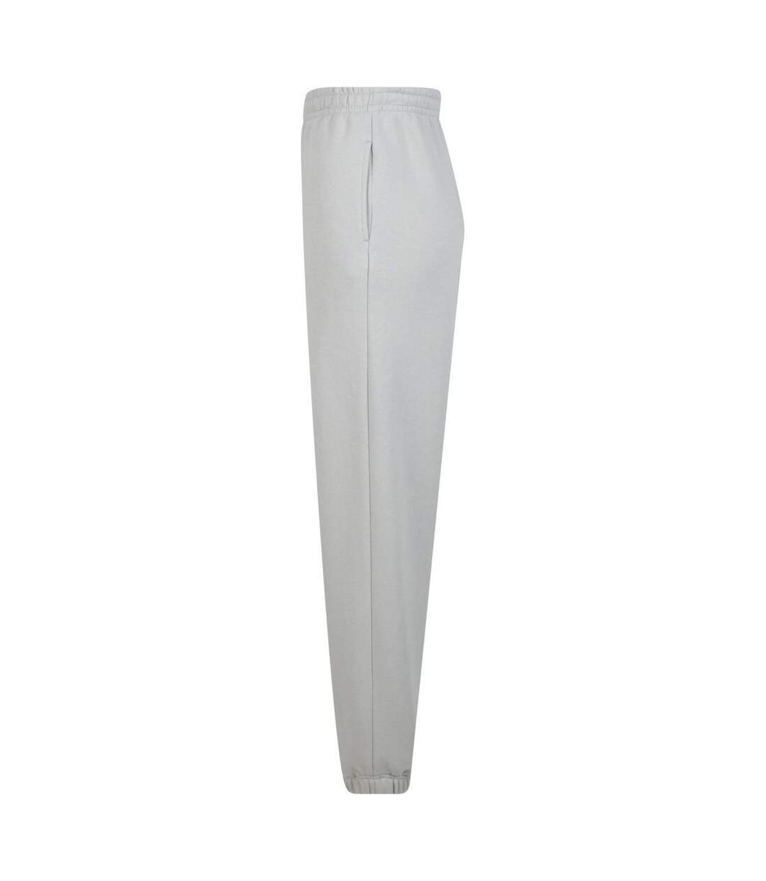 Pantalon De Jogging Fluffy Femme Gris Pâle Build Your Brand-3