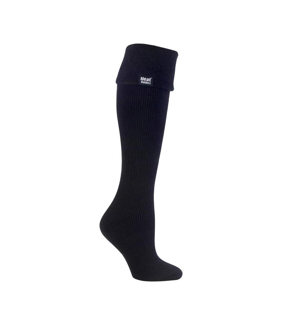 Ladies Thick Extra Long Knee High Thermal Wellington Boot Socks-1