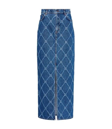 Jupe Longue Femme Bleu Hugo