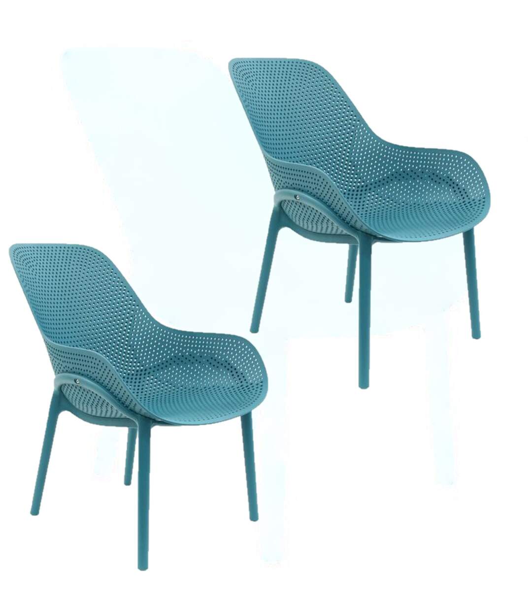 2 Fauteuils pour table de jardin design Malibu-1