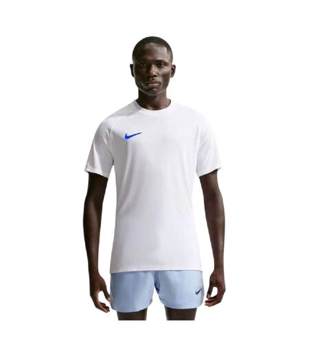 T-shirt Park Homme Blanc Bleu Nike