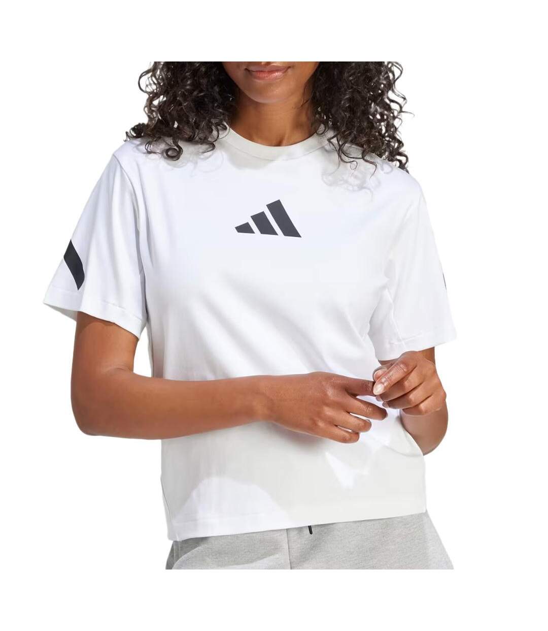 T-Shirt blanc femme adidas je7857-1