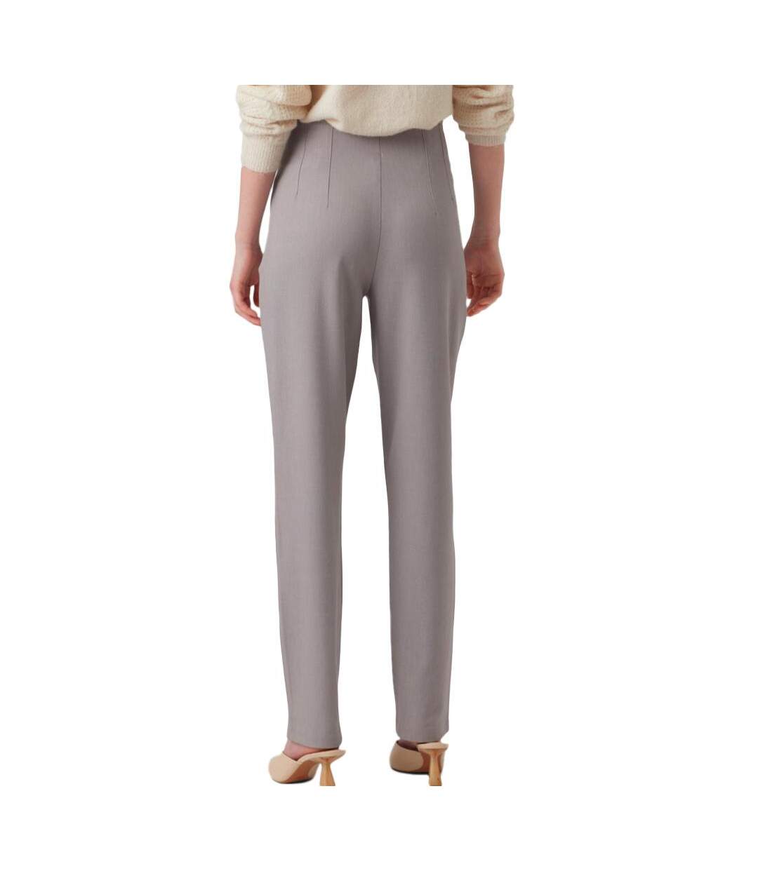 Pantalon Gris Femme Vero Moda Kiraloa - W34-L32-2