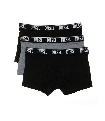 x3 boxers noir/gris homme diesel shawnthreepack - m