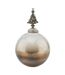 Glass ombre bauble one size coffee Hill Interiors-1
