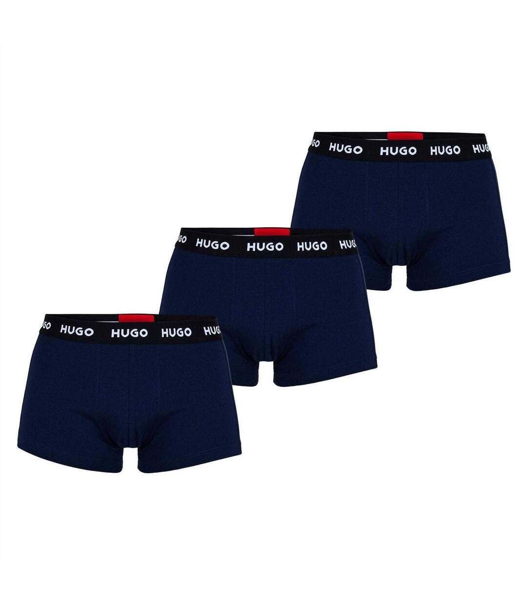 Lot De 3  Boxers Homme Bleu Marine Hugo-3