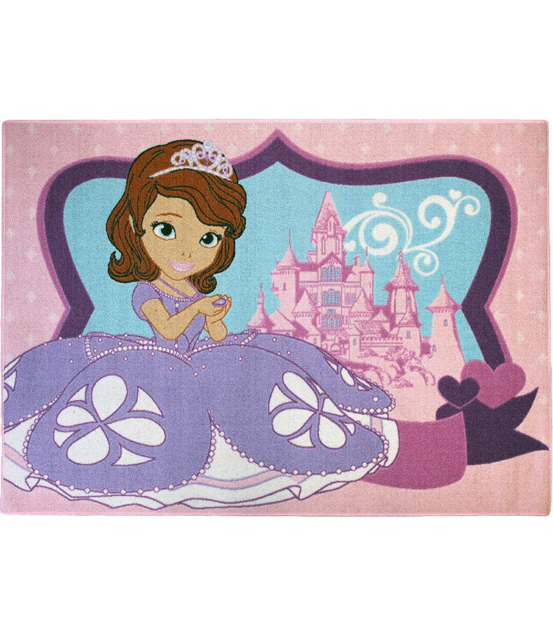 Tapis enfant tissé motif princesse SOFIA C