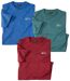 Lot de 3 Tee-Shirt Jersey Polyester Chiné