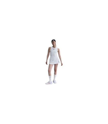 Womens/ladies Mini Open Regular Tennis Skort Grey White Nike