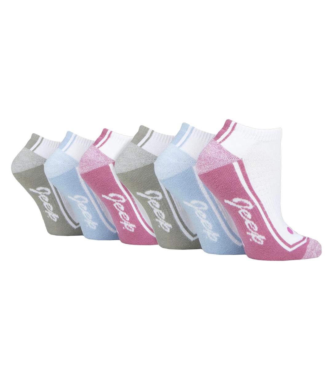 Lot de 6 paires de chaussettes de sport rembourrées pour femme-3