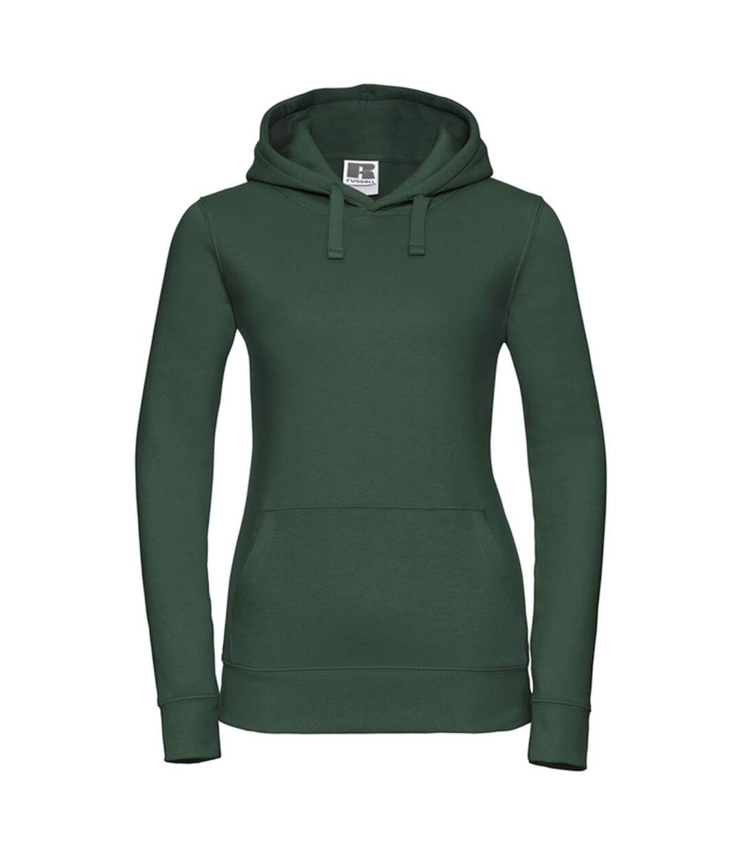 Sweat À Capuche Authentic Femme Vert Bouteille Russell-1
