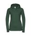 Sweat À Capuche Authentic Femme Vert Bouteille Russell-1