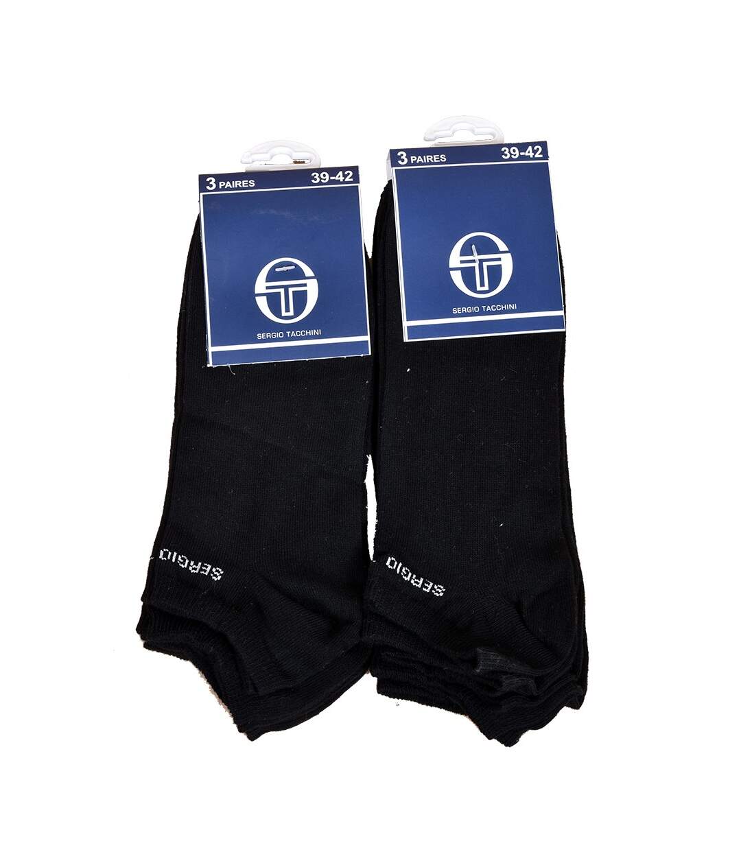 Chaussettes Sergio Tacchini Pack de 6 Paires Unies Noires