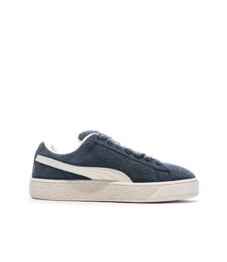 Baskets bleu/blanche homme puma suede xl hairy