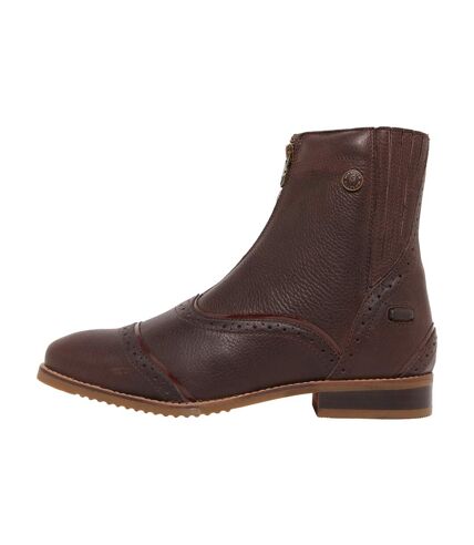 Moretta Womens/Ladies Martina Leather Paddock Boots (Brown) - UTER1451