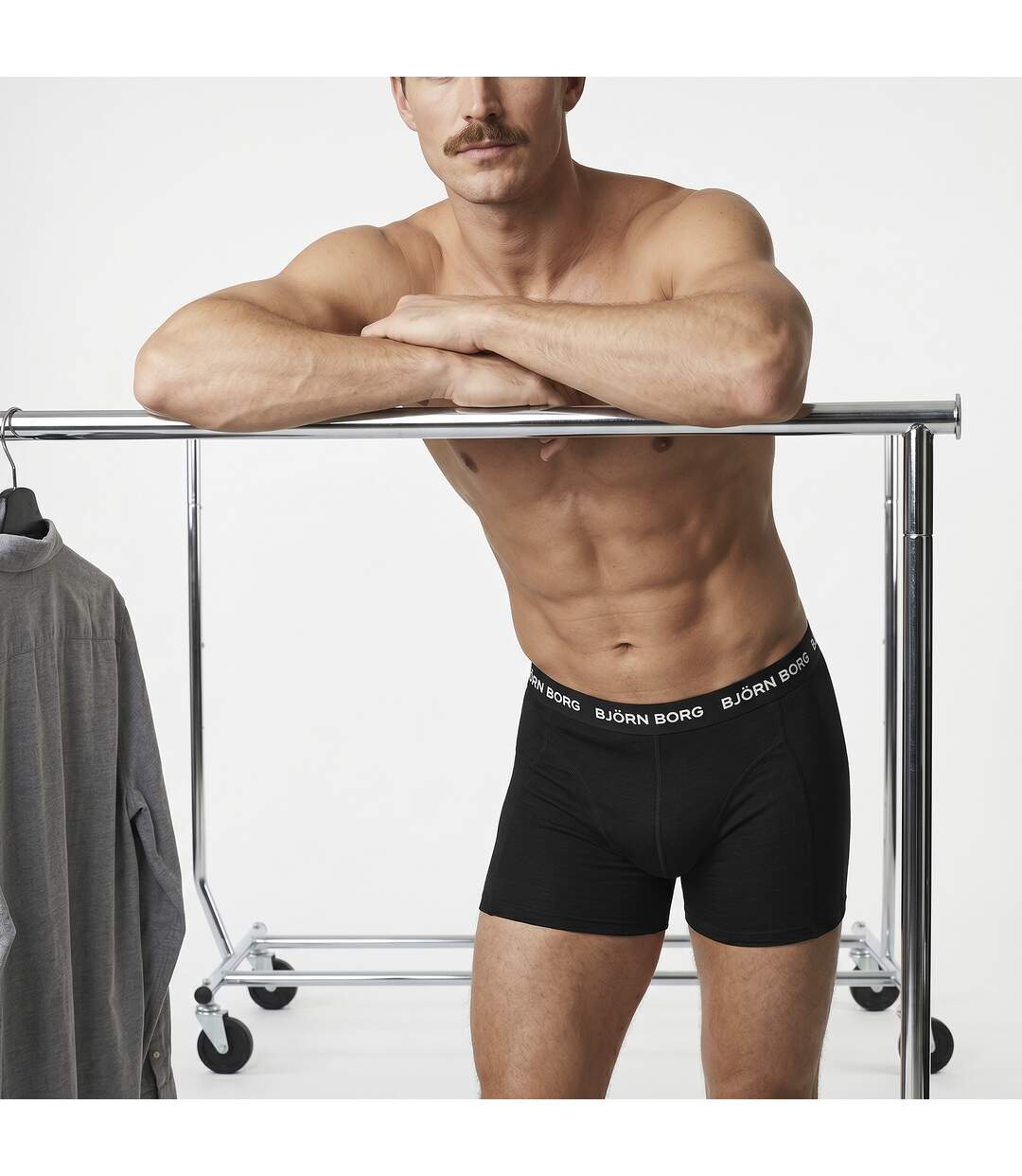 3 Pack Mens Cotton Stretch Boxers Soft Everyday Underwear Shorts-5
