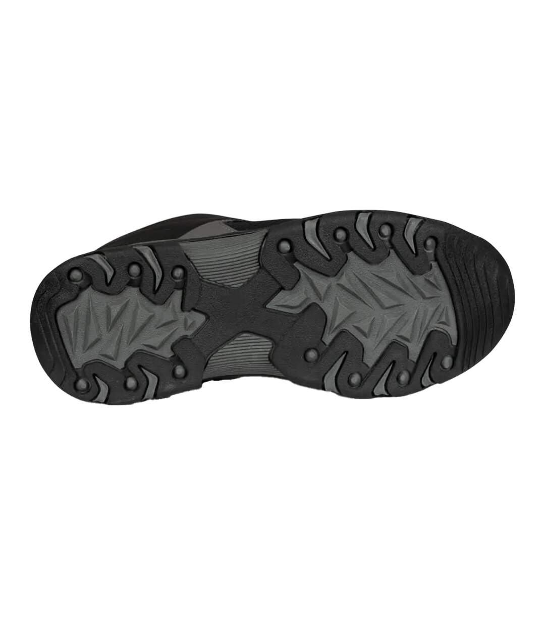 Childrens/kids Bevin Waterproof Trainers Black Red Trespass-4